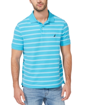 Nautica Striped Classic-Fit Deck Polo