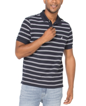 Nautica Striped Classic-Fit Deck Polo