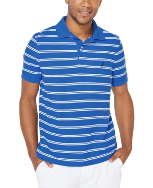 Nautica Striped Classic-Fit Deck Polo