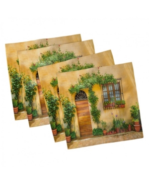 Ambesonne Italy Set of 4 Napkins 18