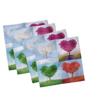 Ambesonne Nature Set of 4 Napkins 18