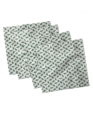 Ambesonne Christmas Tree Set of 4 Napkins 18
