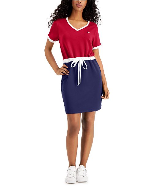 Tommy Hilfiger Drawstring T Shirt Dress Reviews Dresses Women Macy S