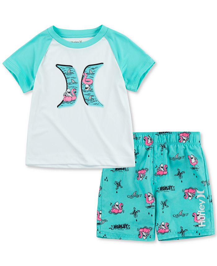 Hurley Toddler Boys 2Pc. Shark Rash Guard Set Macy's