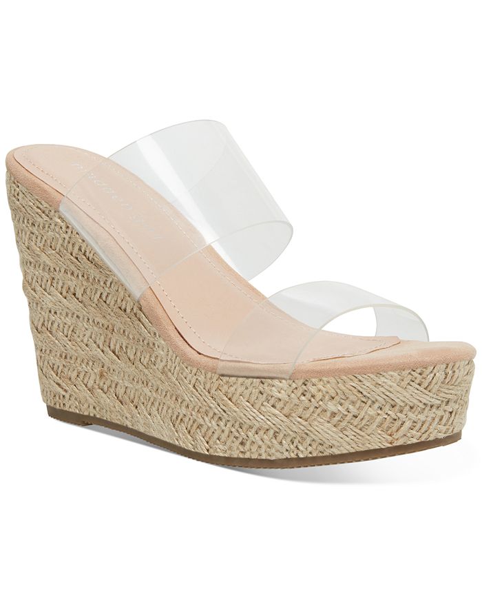 Madden Girl Valiee Vinyl Platform Wedges Macy's