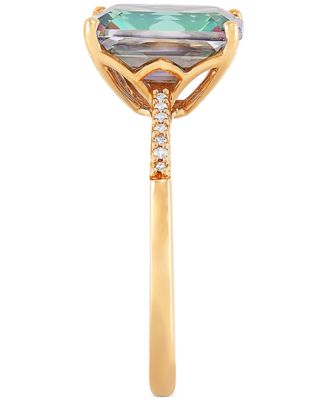 Mystic Topaz (4 ct. t.w.) & Diamond (1/20 ct. t.w.) Ring in 14k Gold