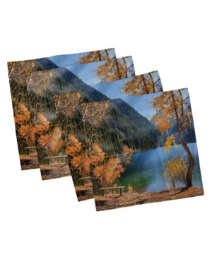 Ambesonne Tree Set of 4 Napkins 18