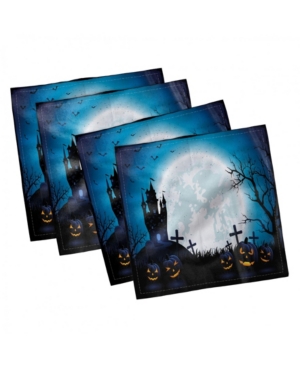 Ambesonne Halloween Set of 4 Napkins 18