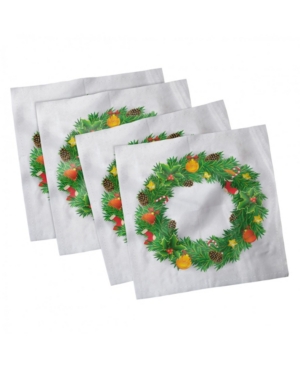 Ambesonne Christmas Set of 4 Napkins 18