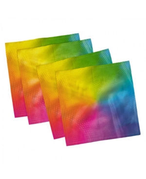 Ambesonne Rainbow Set of 4 Napkins 18