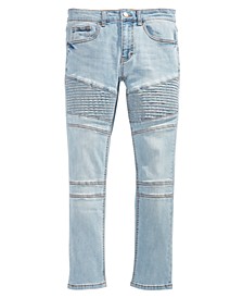 Big Boys Speedy Slim-Fit Stretch Moto Jeans, Created for Macy's  