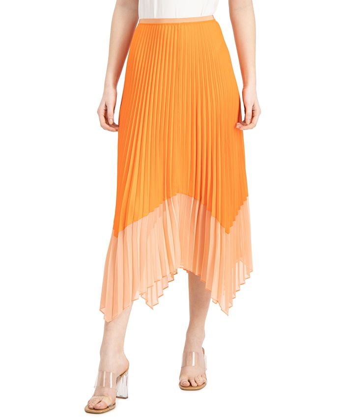 French Connection Ali Pleated Midi Skirt - Macy's