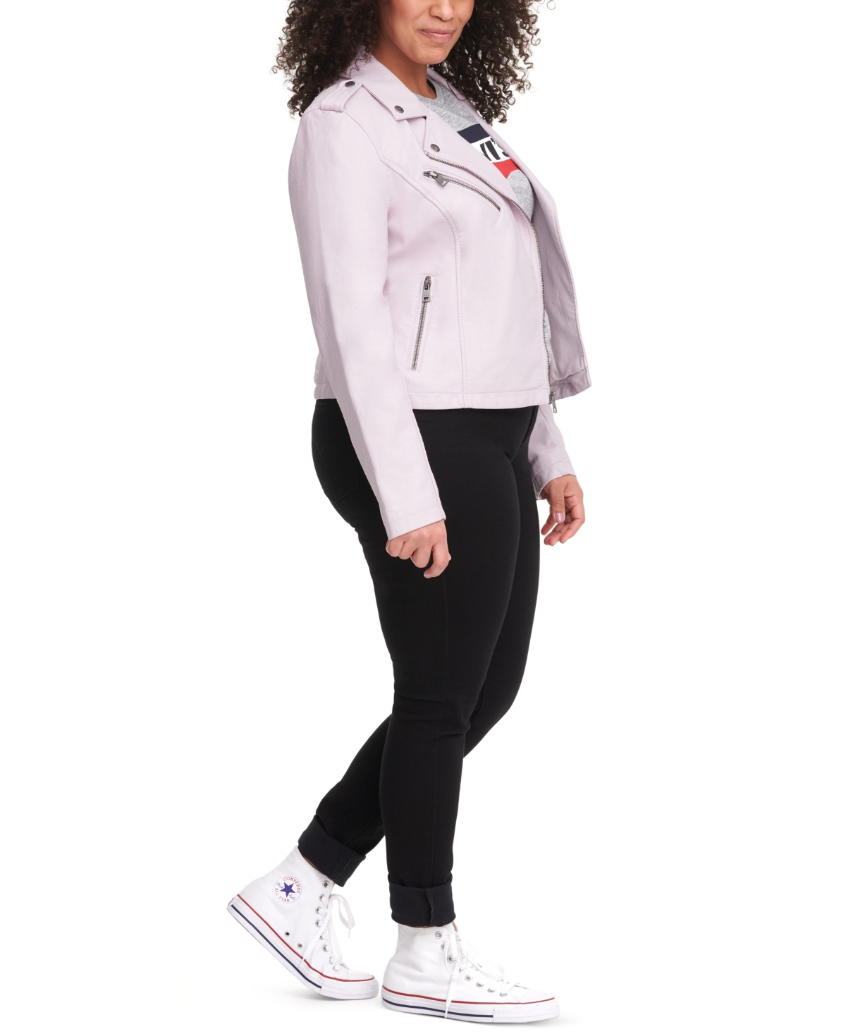 Levi's Plus Size Trendy Faux Leather Moto Jacket