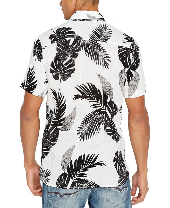 Buffalo David Bitton Men's Palm Leaf Print Shirt & Reviews - Casual ...