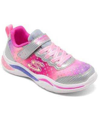 Little Girls' S Lights: Power Petals - Painted Daisy Sporty Casual Sneakers from Finish Line