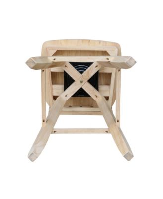 Mission Bar Height Stool with Swivel and Auto Return