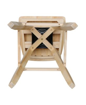 Double X Back Bar Height Stool with Swivel and Auto Return
