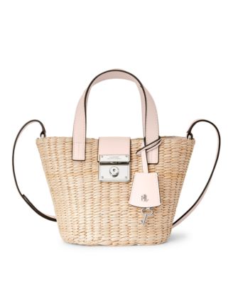 ralph lauren straw tote