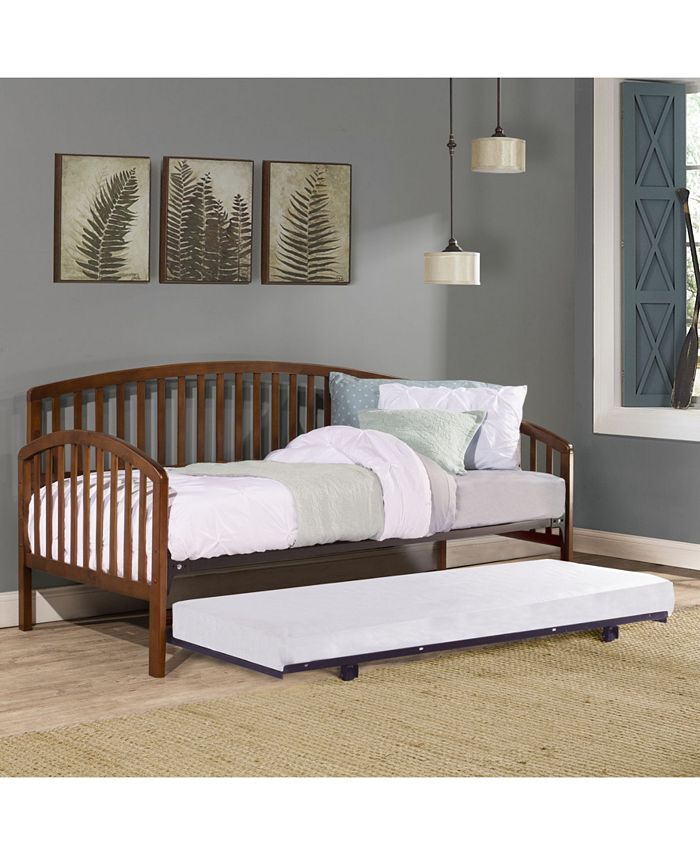 Hillsdale Carolina Daybed with Suspension Deck and Roll Out Trundle ...