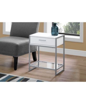 Accent Table - 22" H, Tempered Glass