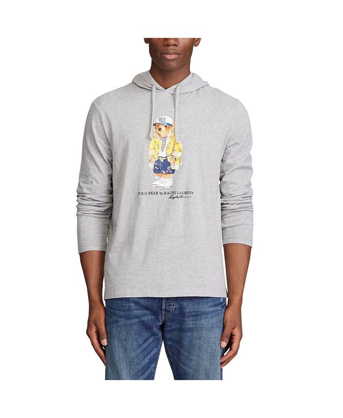 Polo Ralph Lauren Men's Denim Polo Bear Hooded T-Shirt - Macy's