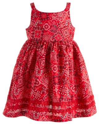 red handkerchief dress