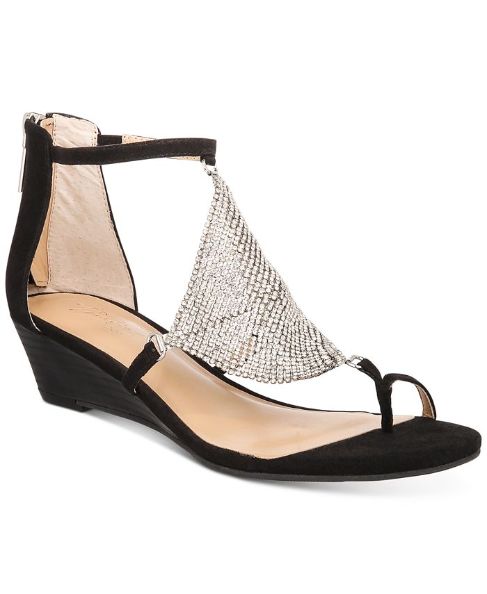 Thalia Sodi Tysson Jewel Wedge Sandals, Created for Macy's - Macy's