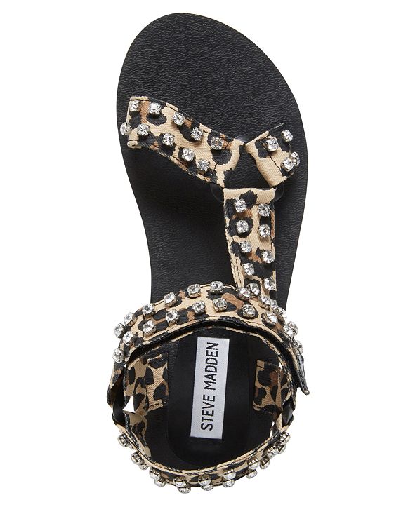 steve madden women's henley rhinestone sport sandals