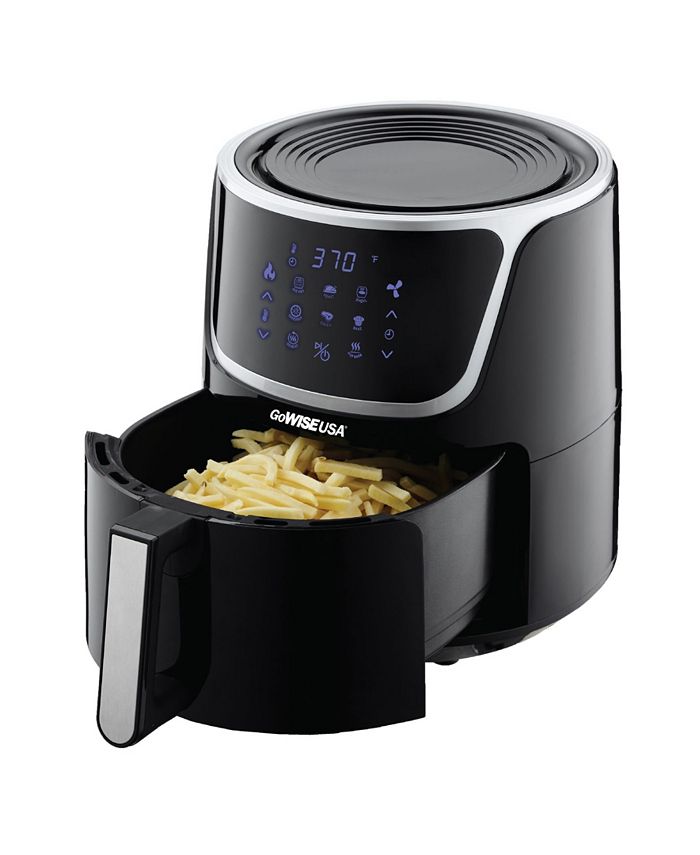 GoWISE USA Air Fryer with Dehydrator and 3 Stackable Racks, 7 Quart