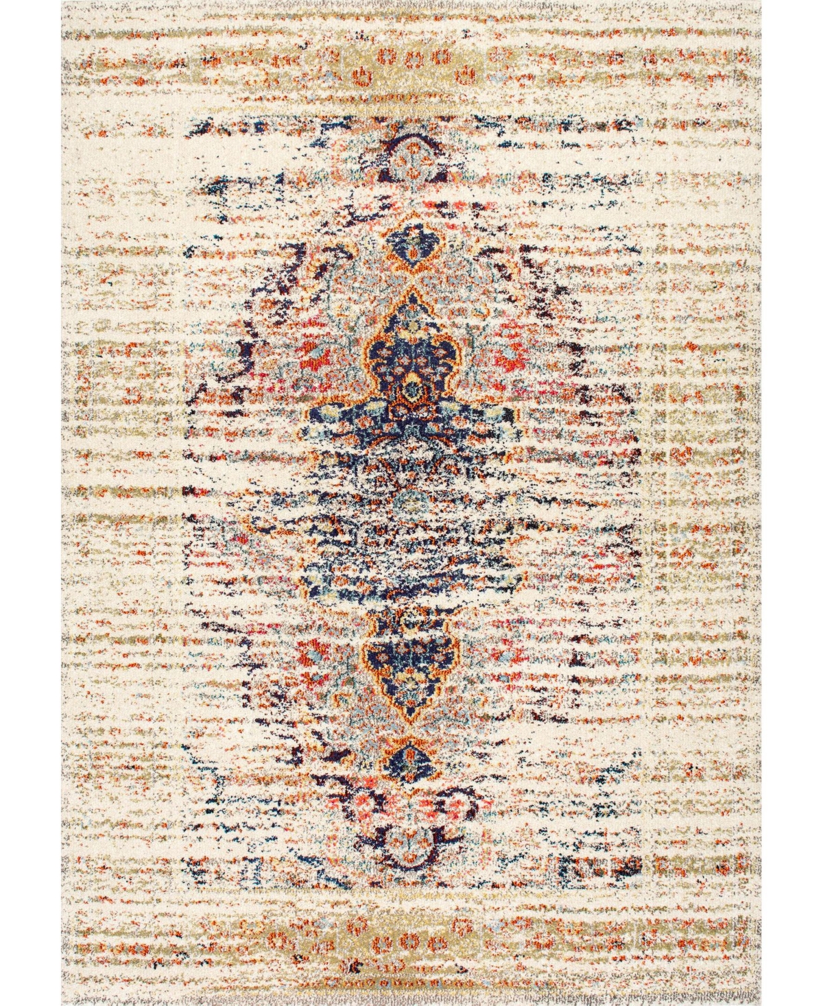 nuLoom Casablanca Distressed Persian Sarita 7'10in x 11' Area Rug - Sand