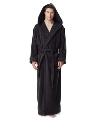 Men's Thick Full Ankle Length Hooded Turkish Cotton Bathrobe