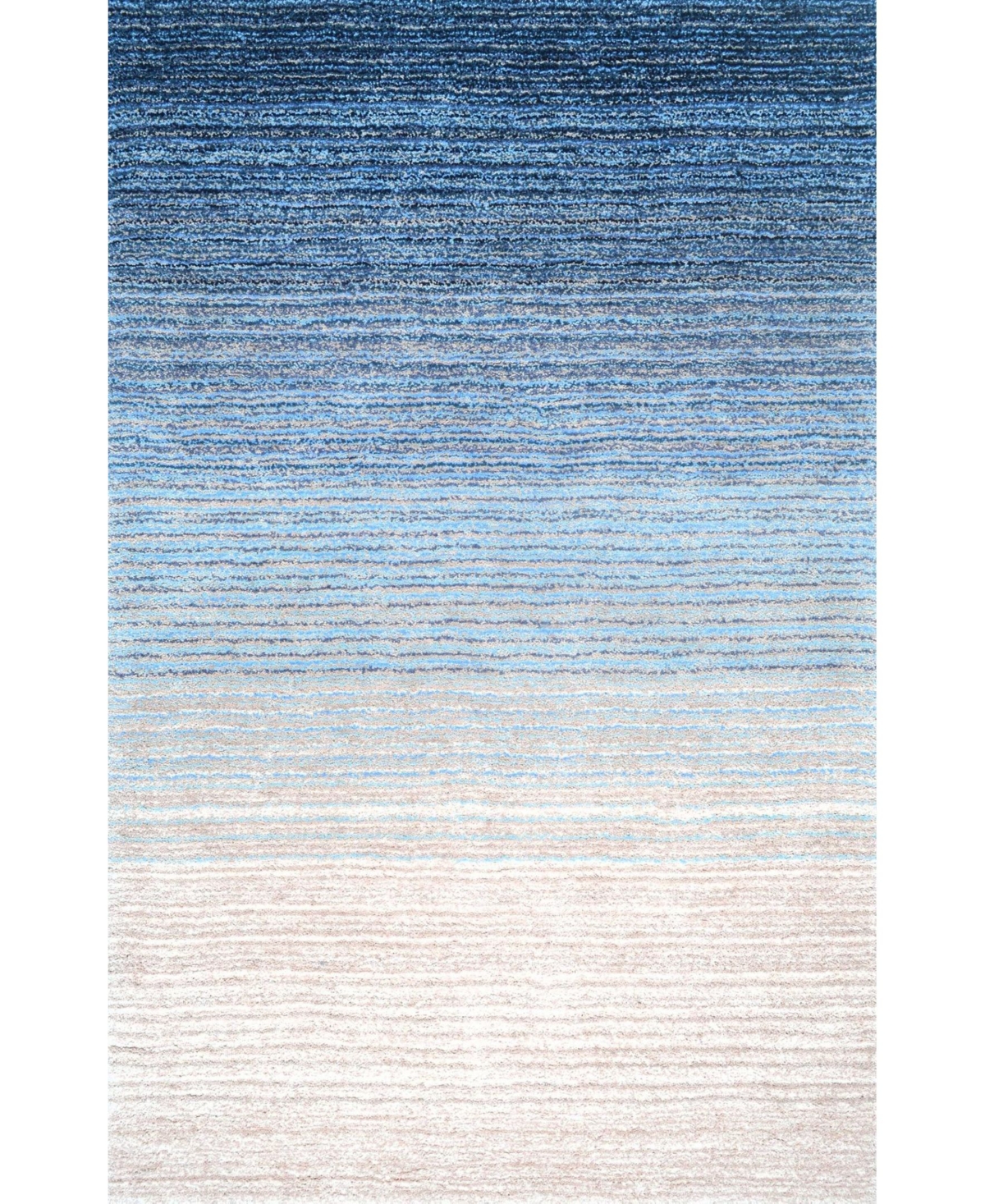 nuLoom Zoomy Ombre Striped Emily Blue 6' x 9' Area Rug - Blue