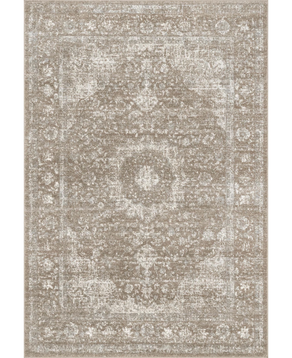 nuLoom Amber Vintage-Inspired Persian Paisley Brown 8' x 10' Area Rug - Brown