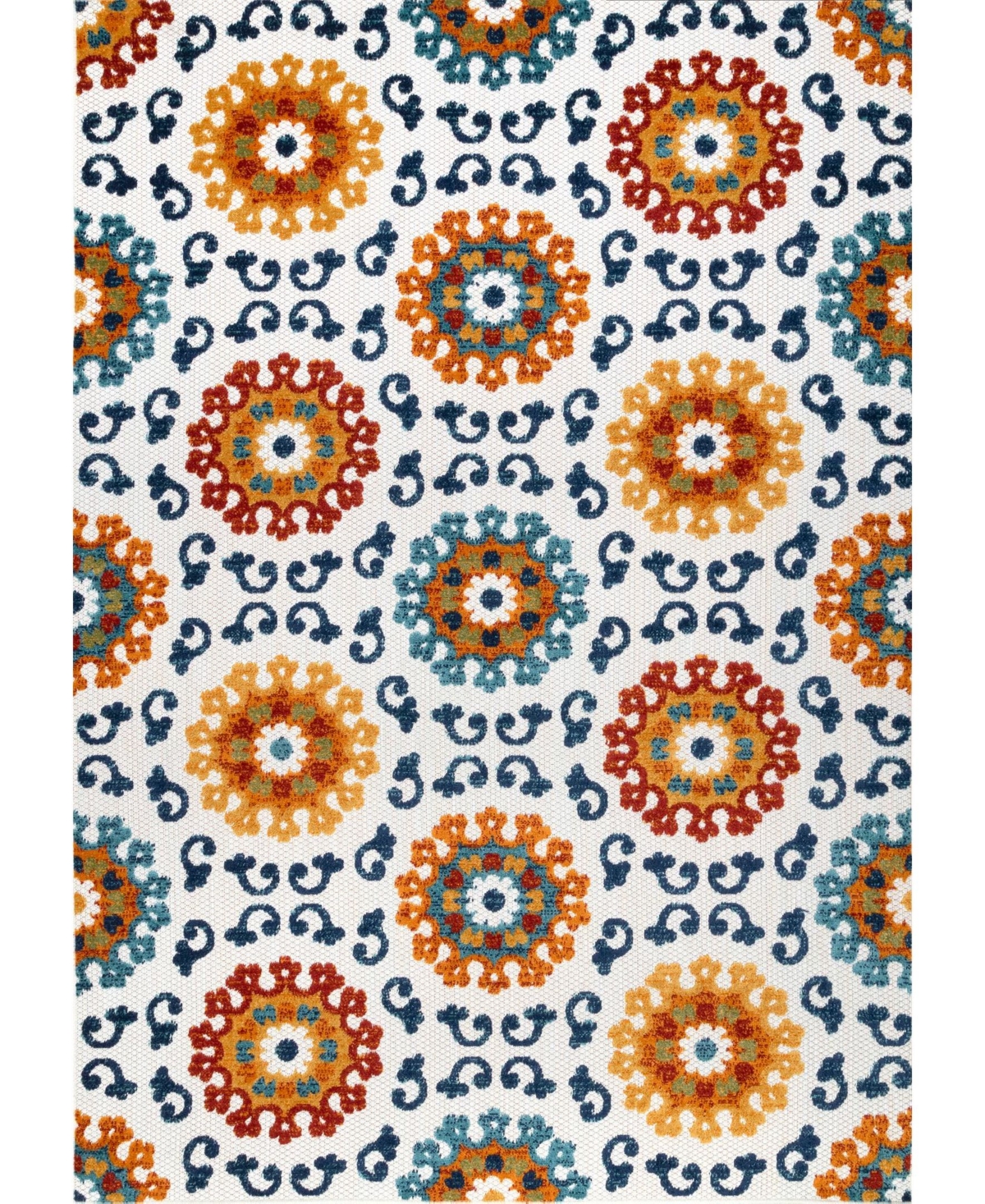 nuLoom Claudia Transitional Aurora Multi 7'6in x 9'6in Outdoor Area Rug - Multi