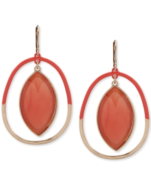 image of lonna & lilly Gold-Tone Stone Orbital Drop Earrings