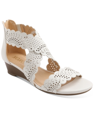 image of Xoxo Amarissa Crisscross Wedge Sandals Women-s Shoes
