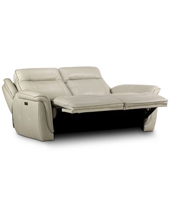 Furniture - Lenardo 2-Pc. Leather Sofa with 2 Power Recliners