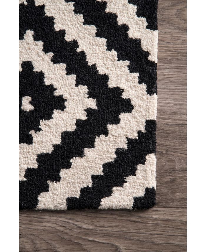 nuLoom Harmony Contemporary Kellee Black 3' x 5' Area Rug Macy's