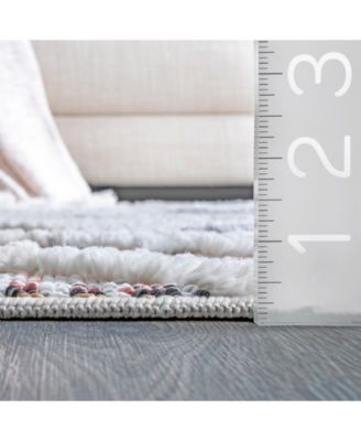 Lorden Theola Geometric High-Low Gray Area Rug