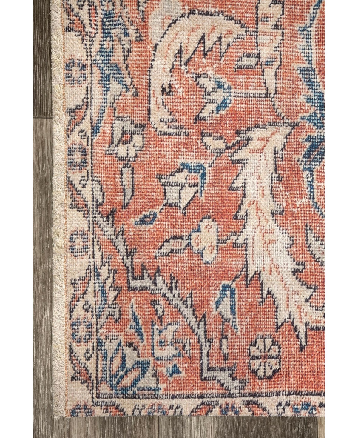 nuLoom Collina Rosalia Floral PersianArea Rug - Rust