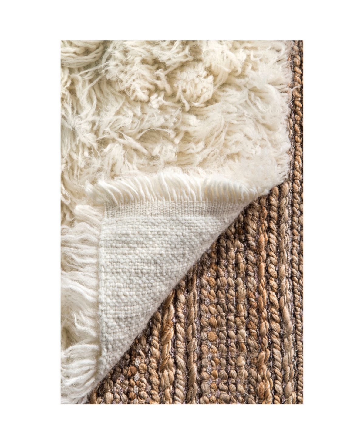 nuLoom Flokati Greek Alexis Flokati Neutral Area Rug