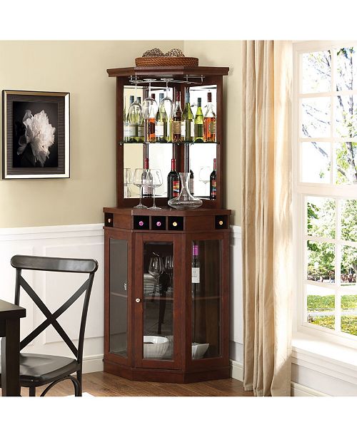 Home Source Jerry Corner Bar Unit Reviews Furniture Macy S