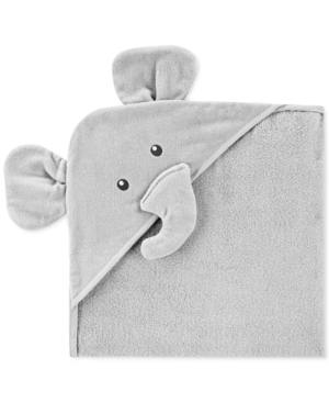 Carter's Baby Boy or Girl Hooded Cotton Elephant Towel