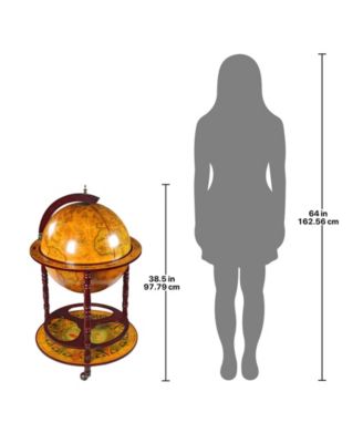 Sixteenth-Century Italian Replica Old World Globe Bar : Design toscano sj360015 sixteenth century cielo