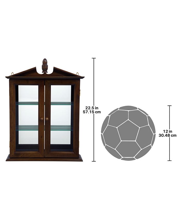 Design Toscano Amesbury Manor Hardwood Wall Curio & Reviews Furniture Macy's