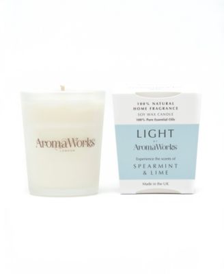 AromaWorks - Light Range Spearmint & Lime Candle, 2.65 oz.