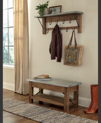 Millwork Double Row Hook Shelf