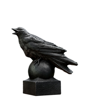 Shop Campania International Corvus Animal Statuary In Gray