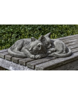 Shop Campania International Nap Time Kittens Garden Statue In Black