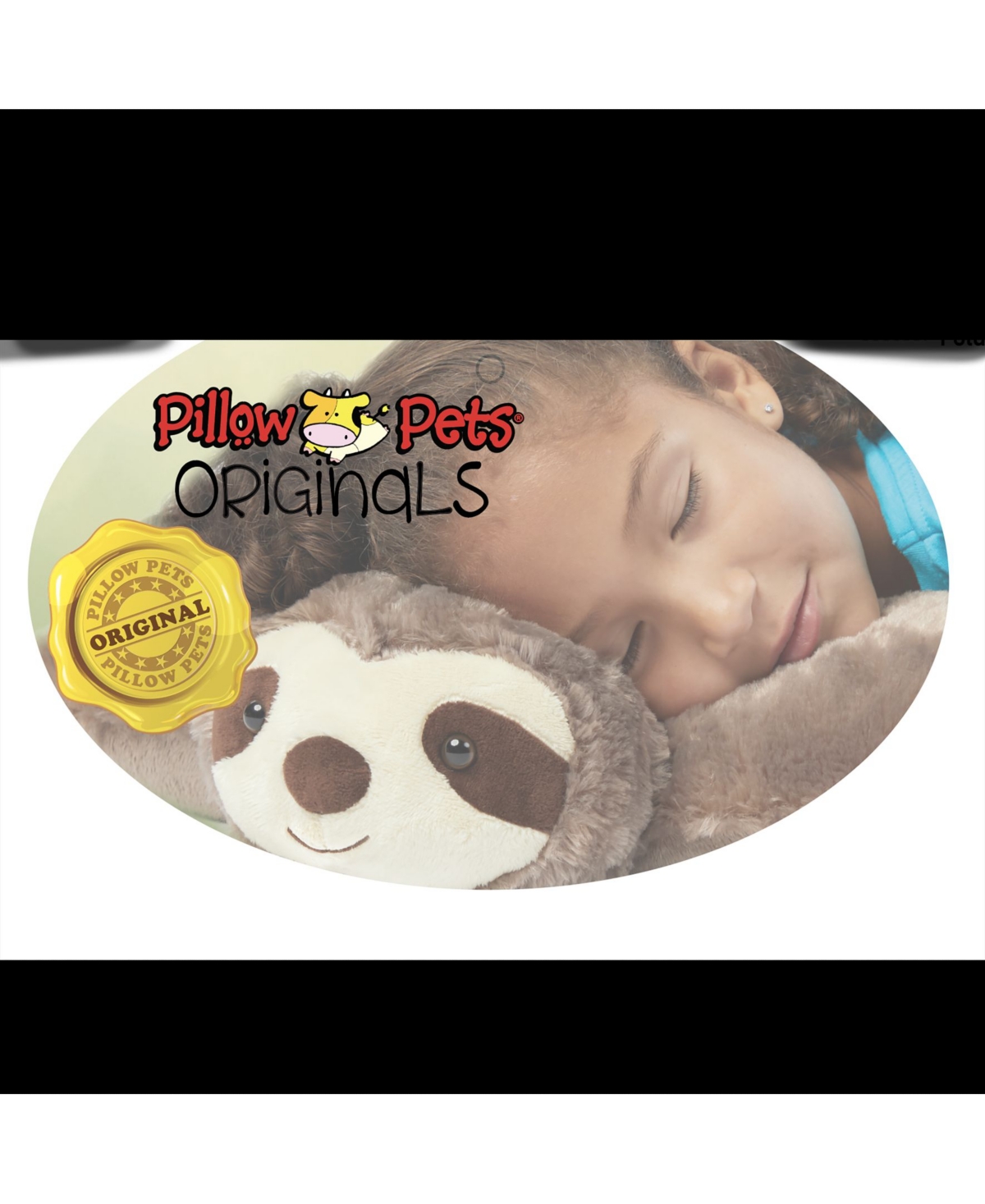 PILLOW PETS SIGNATURE SUNNY SLOTH STUFFED ANIMAL PLUSH TOY 